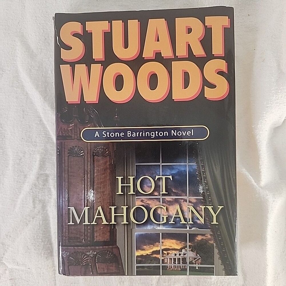 Book Hot Mahogany A Stone Barrington Novel Hardcover Stuart Woods First Edition